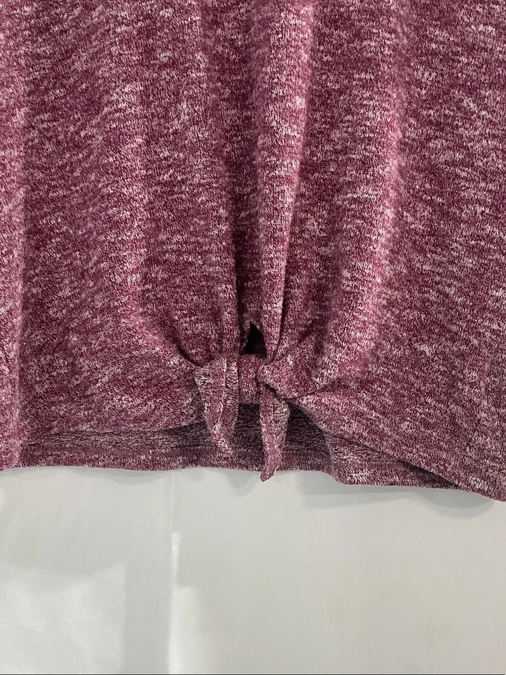 Old Navy Marled Mauve Hoodie with Front Tie